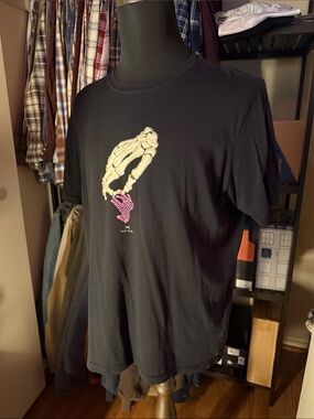 Paul Smith Men’s Black “Hand Zebra” Graphic T-Shirt - Extra Large